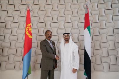 محمد بن زايد يبحث تعزيز التعاون مع رئيس إريتريا
