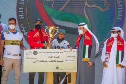 الجهوري يُهدي الوثبة لقب السباق الرئيسي لمهرجان محمد بن زايد للقدرة
