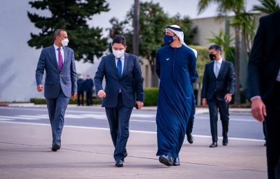 عبدالله بن زايد يبحث التعاون والمستجدات مع وزير خارجية المغرب