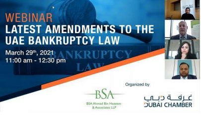 غرفة دبي تناقش التعديلات الأخيرة على قانون الإفلاس في الدولة