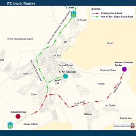 السماح للشاحنات باستخدام طريق العين – دبي E66 خارج أوقات الذروة