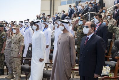 محمد بن زايد يشهد افتتاح “قاعدة 3 يوليو” العسكرية البحرية