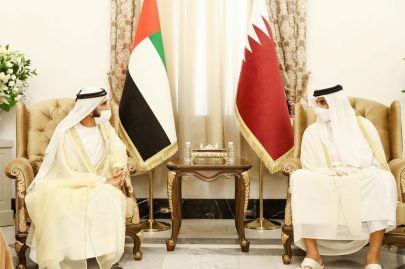 محمد بن راشد يبحث تعزيز العلاقات مع أمير قطر ورئيس مجلس الوزراء الكويتي
