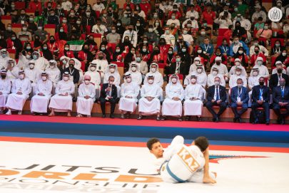 خالد بن محمد بن زايد يحضر الحفل الافتتاحي لبطولة العالم للجوجيتسو في أبوظبي