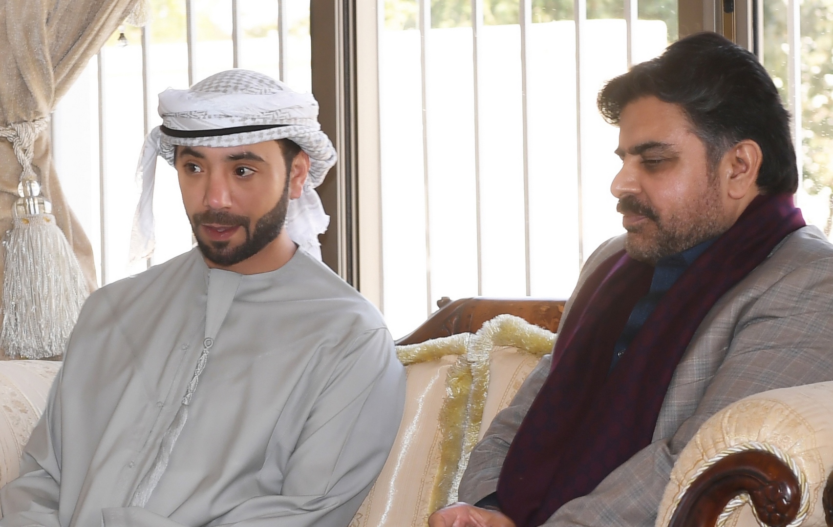 هزاع بن سلطان بن زايد يستقبل وزير البلديات في حكومة إقليم السند