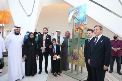 نهيان بن مبارك يفتتح معرض “اتحاد الخمسين” بجناح الإمارات في “إكسبو”