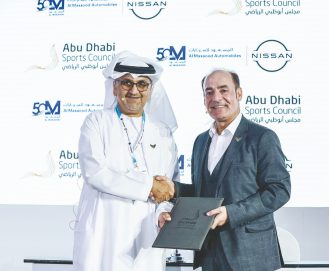 توقيع اتفاقية شراكة بين مجلس أبوظبي الرياضي والمسعود للسيارات نيسان