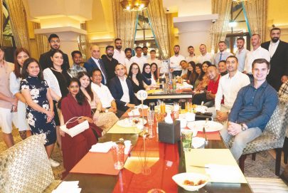 عبيد الكتبي وسفيرا كازاخستان وكوسوفو يشهدان حفل إفطار رئيس شركة مورالز للمقاولات في ابوظبي