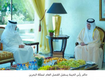 ‎حاكم رأس الخيمة يستقبل القنصل العام لمملكة البحرين