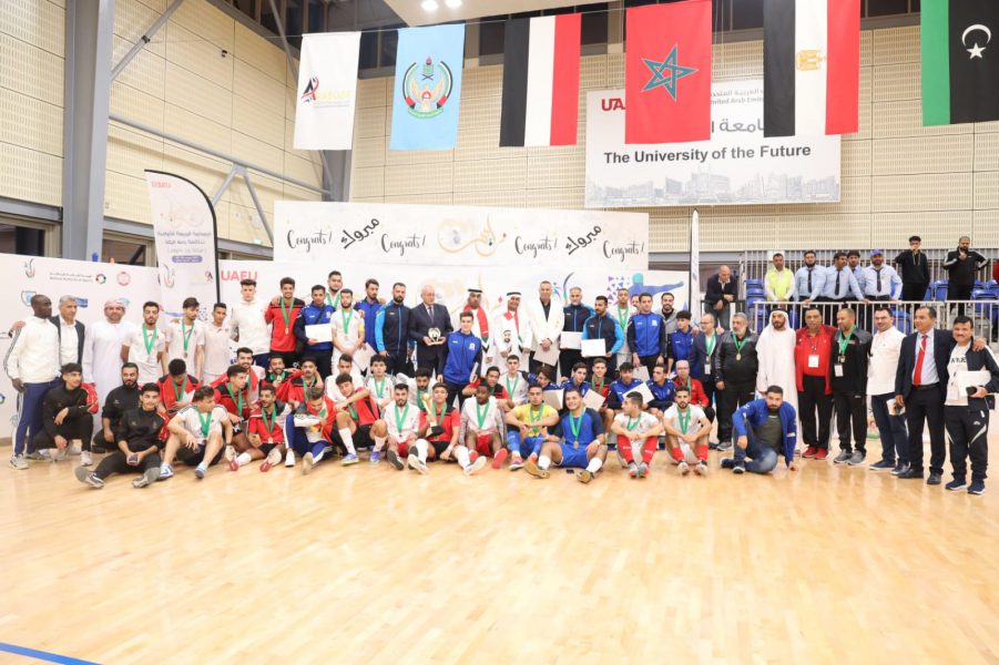 مصر بطلة “عربية زايد الجامعية الثانية” لكرة قدم الصالات