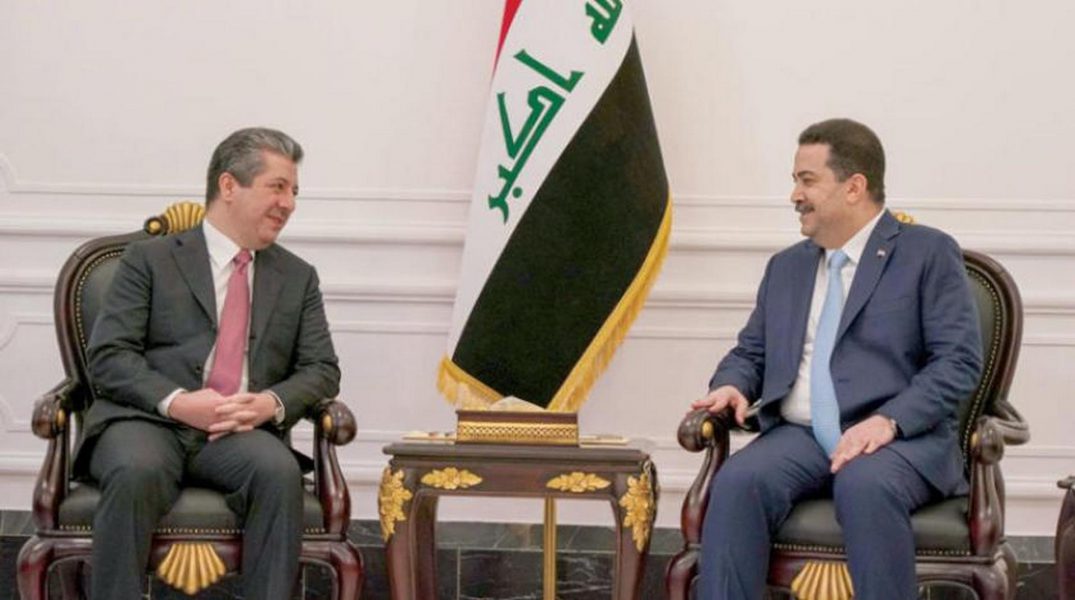السوداني وبارزاني يناقشان الملفات الشائكة في العراق