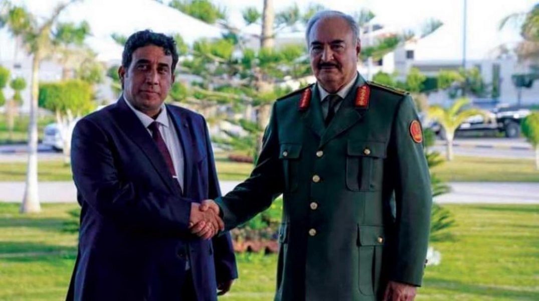 حفتر والمنفي يبحثان توحيد الجيش الليبي في القاهرة