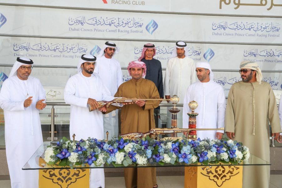 مهرجان سمو ولي عهد دبي للهجن يتوج “إنجاز” و”زومان” و”جمايل” و”رمز” في أولى تحديات الرموز