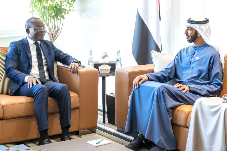 شخبوط بن نهيان يستقبل وزير الدولة المدني لرئيس أنغولا ‎‎