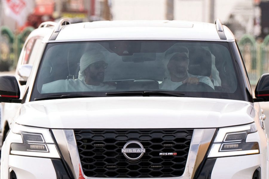 خالد بن محمد بن زايد وزايد بن حمدان بن زايد يزوران مهرجان ليوا الدولي 2023‎‎