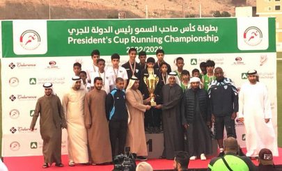 20  ميدالية لأشبال وناشئات القوى بنادي الإمارات في بطولة كأس رئيس الدولة للجري