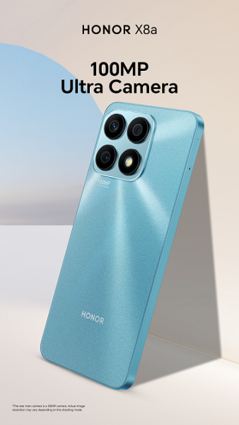 شركة HONOR تُطلق هاتف HONOR X8a مع أرقى تصميم لهاتف على الإطلاق وكاميرا 100 ميجابكسل