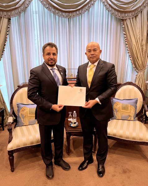 سفير الدولة يقدم نسخة من أوراق اعتماده إلى الخارجية التايلاندية