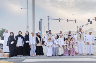 “المباركة”  تشارك الهلال الأحمر “كسر الصيام”