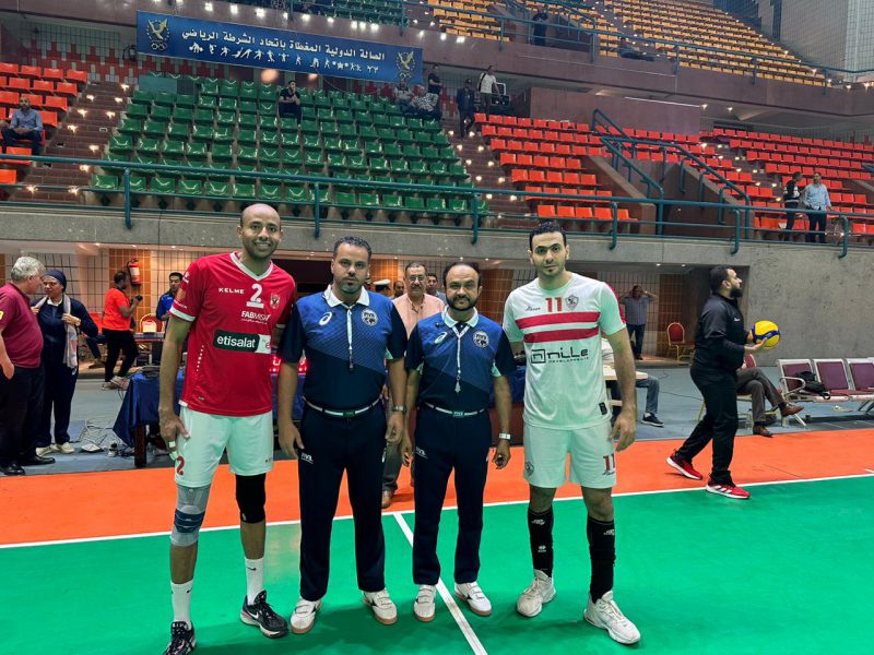 طاقم تحكيم إماراتي يتألق في إدارة نهائي كأس مصر للكرة الطائرة