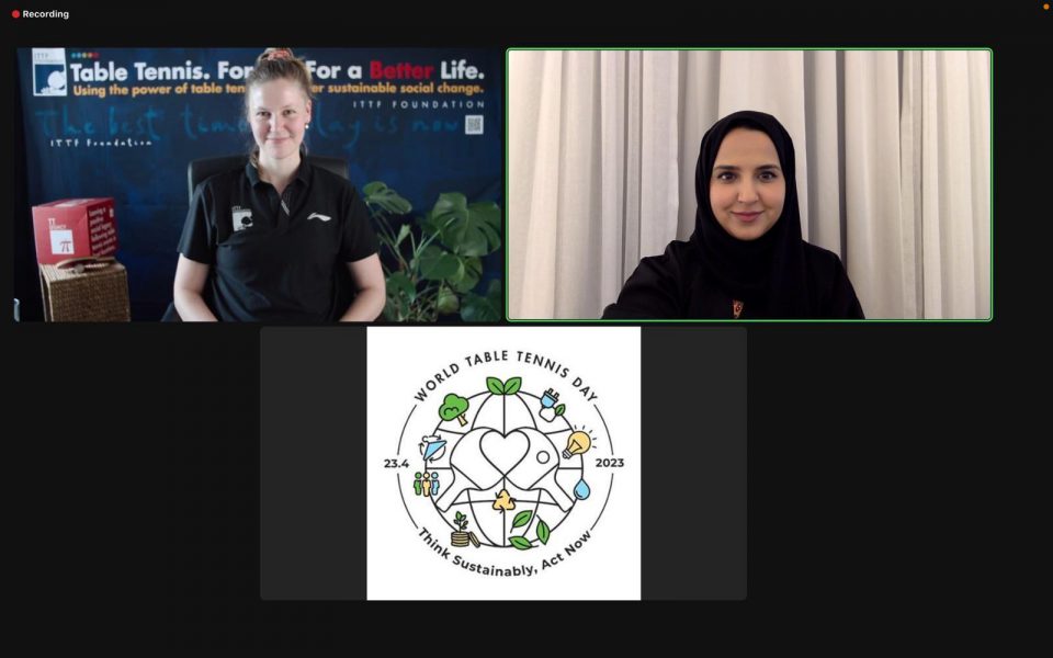 فعاليات مجتمعية للبراعم والناشئين وأولياء الأمور احتفالاً باليوم العالمي لكرة الطاولة