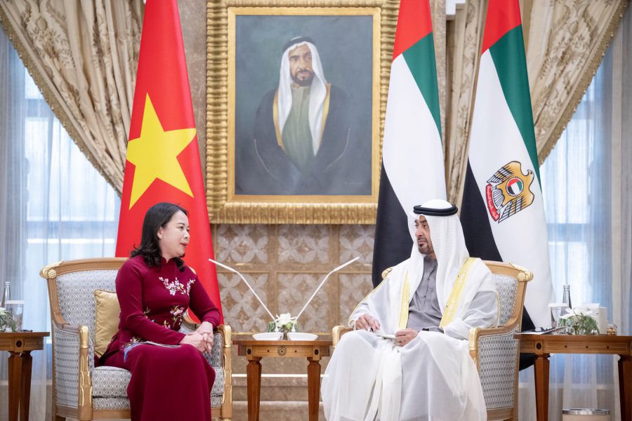 رئيس الدولة ونائبة رئيس فيتنام يبحثان علاقات البلدين