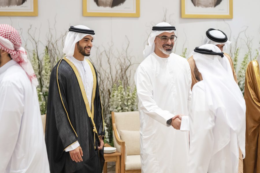 ولي عهد أبوظبي يحضر حفل زفاف سيف أحمد عتيق حبروش الرميثي
