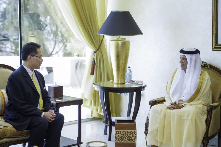 سعود بن صقر يستقبل سفير تايلاند بمناسبة تسلمه مهام عمله