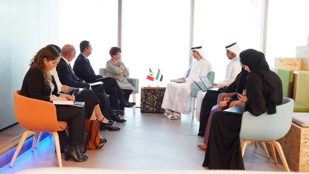 ثاني الزيودي يبحث مع وفد مكسيكي تعزيز التعاون في مجالات التجارة والاستثمار والزراعة