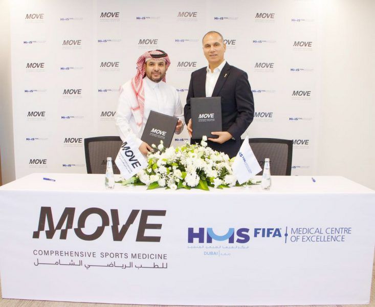 مركز “فيفا” الطبي بدبي يوقع اتفاقية تعاون مع مركز “موف” للطب الرياضي بالرياض