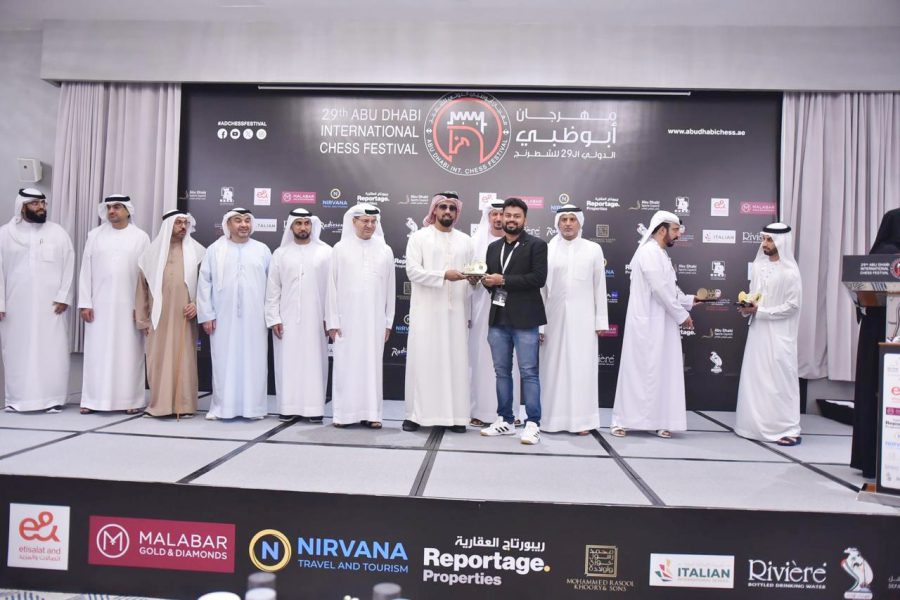 Sultan bin Khalifa bin Shaqboud crowned the winners of the Abu Dhabi International Chess Festival.