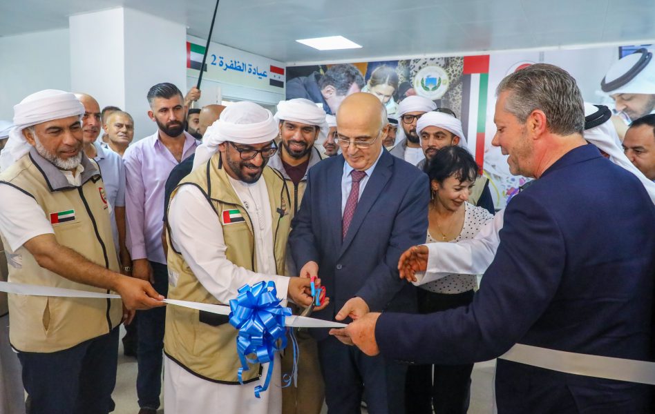 الهلال الأحمر الإماراتي يفتتح قاعتي “أبوظبي” و”الظفرة” في جامعة تشرين السورية