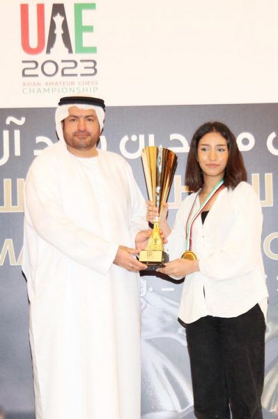 روضة السركال تحرز ذهبية آسيا للشطرنج لفردي الهواة