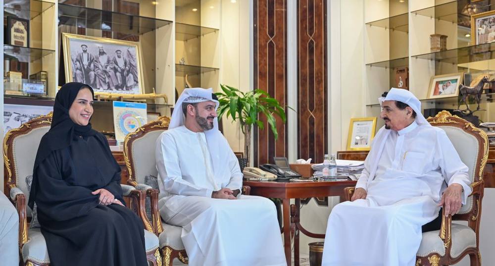 حميد النعيمي يستقبل الفائزين في انتخابات ” الوطني الاتحادي” بعجمان