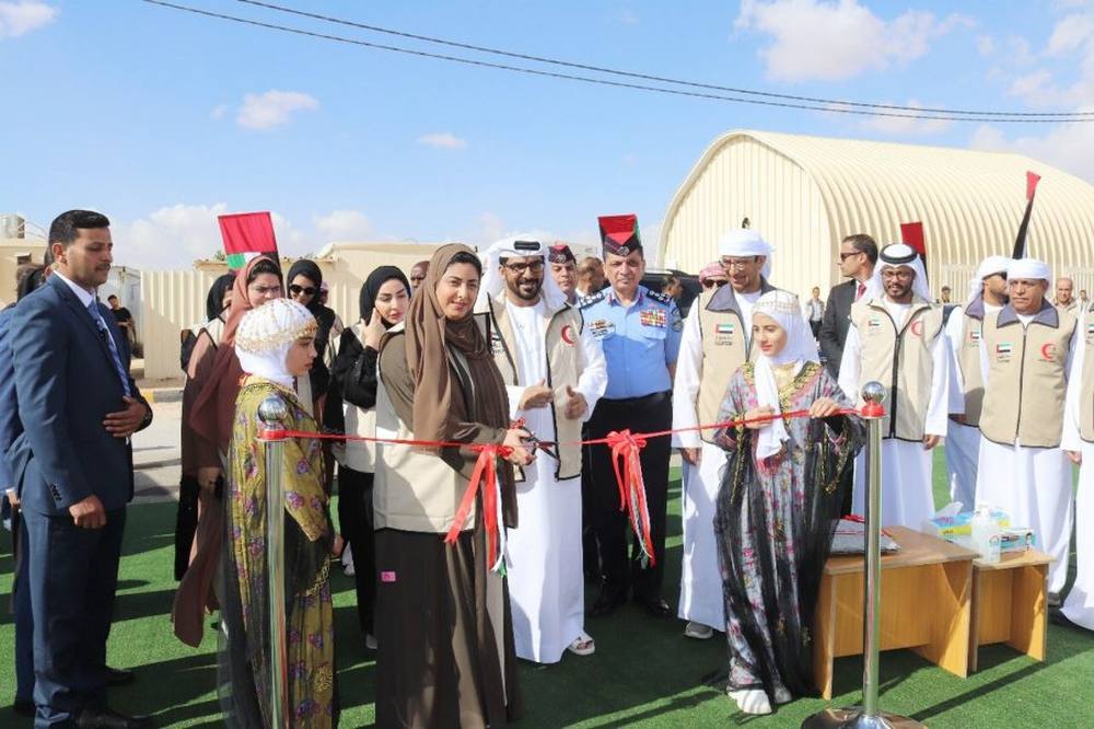 “الهلال” يفتتح المنطقة الخضراء في المخيم الإماراتي الأردني بمريجيب الفهود