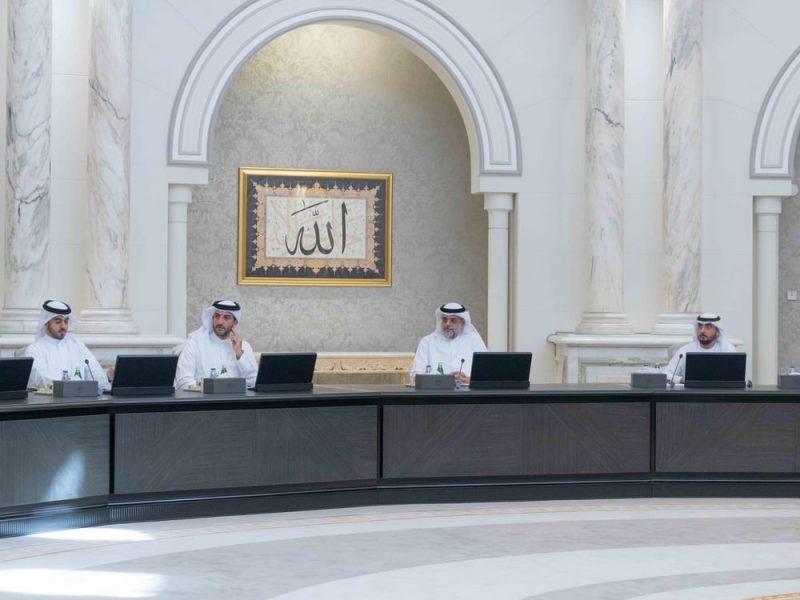 ولي عهد الشارقة يترأس اجتماع المجلس التنفيذي