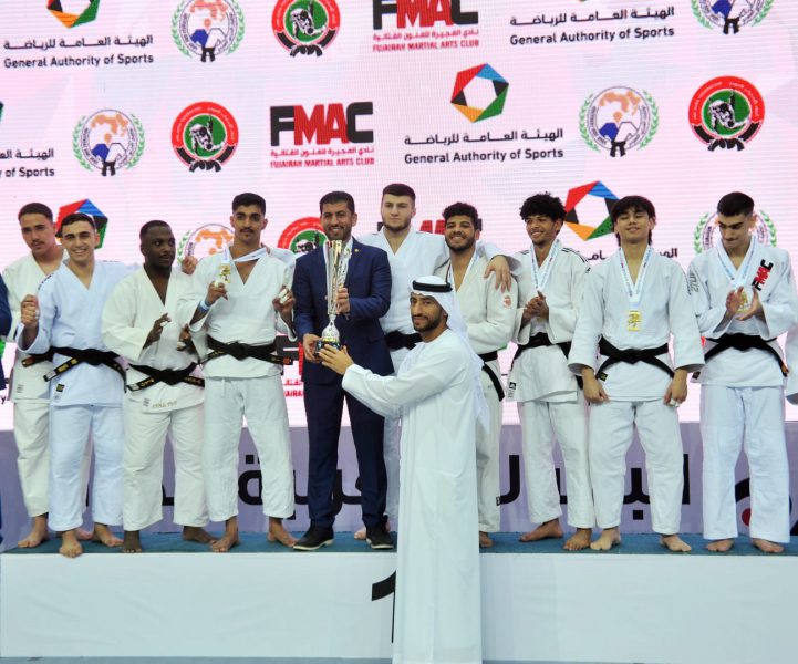 “الفجيرة للفنون القتالية” يحرز ذهبية الفرق في البطولة العربية للجودو