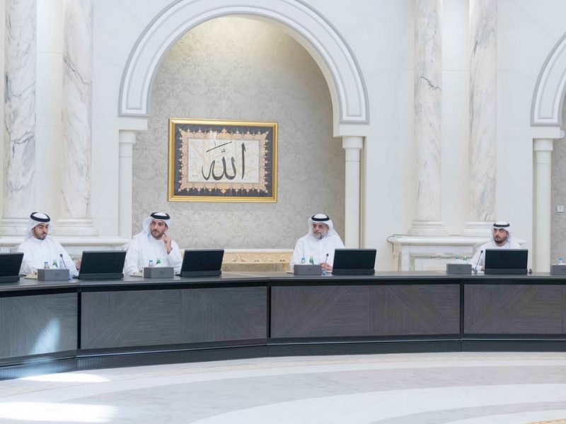ولي عهد الشارقة يترأس اجتماع المجلس التنفيذي