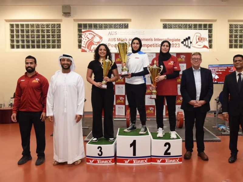 عبدالله الشرقي يتوج الفائزين ببطولة الجامعات للقوة البدنية بالشارقة