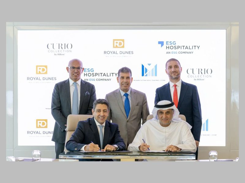 “إي إس جي للضيافة” تتعاون مع هيلتون لتطوير مجمع “مول سايد” في “دبي هيلز استيت”