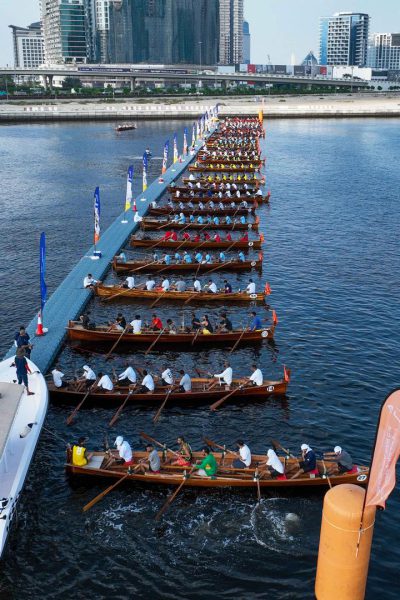 قوارب التجديف تتنافس على لقب الجولة الثانية من سباق دبي اليوم