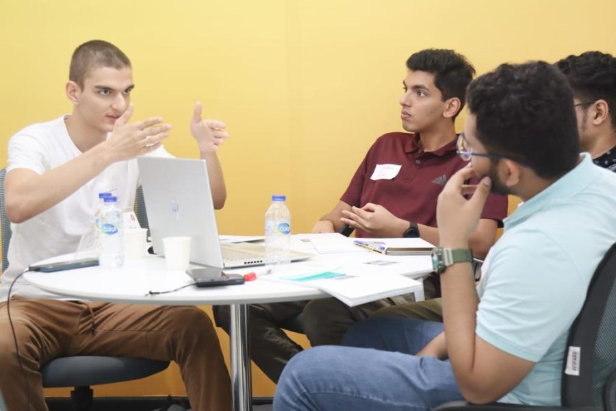 A team of first-year engineering students at the American University of Sharjah is developing innovative transportation solutions using giant mushrooms.