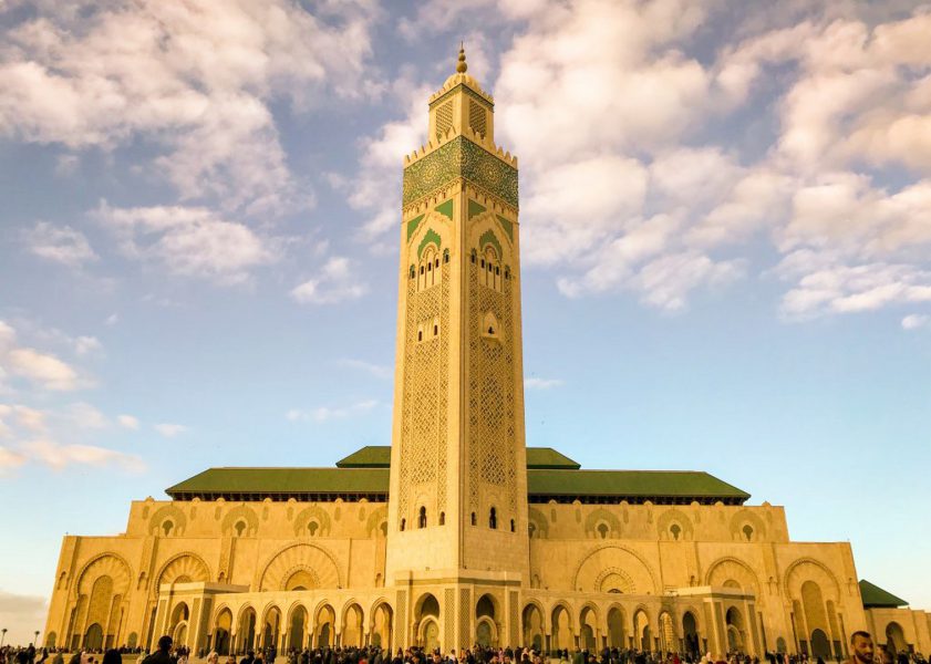 مسجد الحسن الثاني في الدار البيضاء بالمغرب