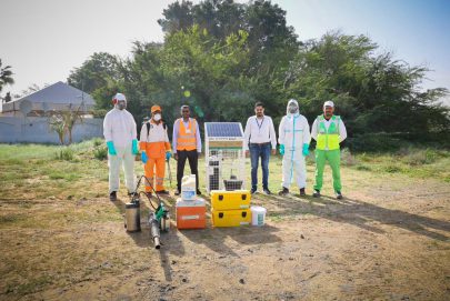 بلدية الشارقة تطلق حملة لمكافحة البعوض في نقاط تجمعات مياه الأمطار
