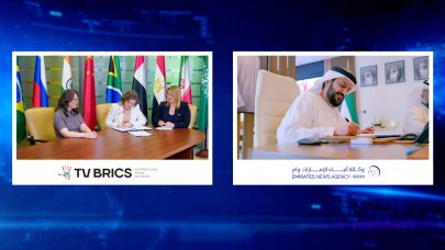 وكالة أنباء الإمارات توقع اتفاقية تعاون مع تلفزيون “بريكس”