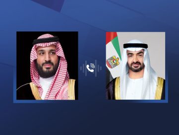رئيس الدولة وولي عهد السعودية يبحثان خلال اتصال هاتفي التطورات في المنطقة