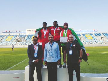 الإمارات تحرز ذهبية البطولة العربية لألعاب القوى
