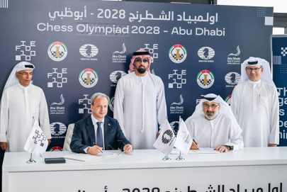 توقيع عقد استضافة أبوظبي لأولمبياد الشطرنج 2028