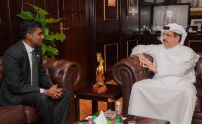 معالي سعيد محمد الطاير يستقبل القنصل العام للهند في دبي