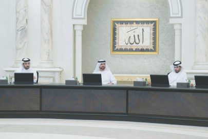 عبدالله بن سالم القاسمي يترأس اجتماع المجلس التنفيذي للشارقة